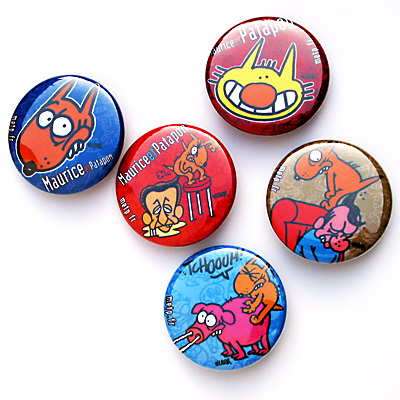 Lot de 5 badges